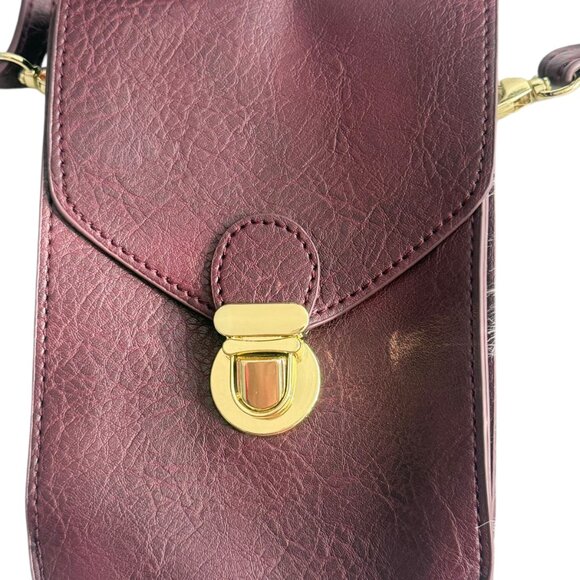 Touch Clear Screen Wine Color Crossbody - Picture 2 of 7